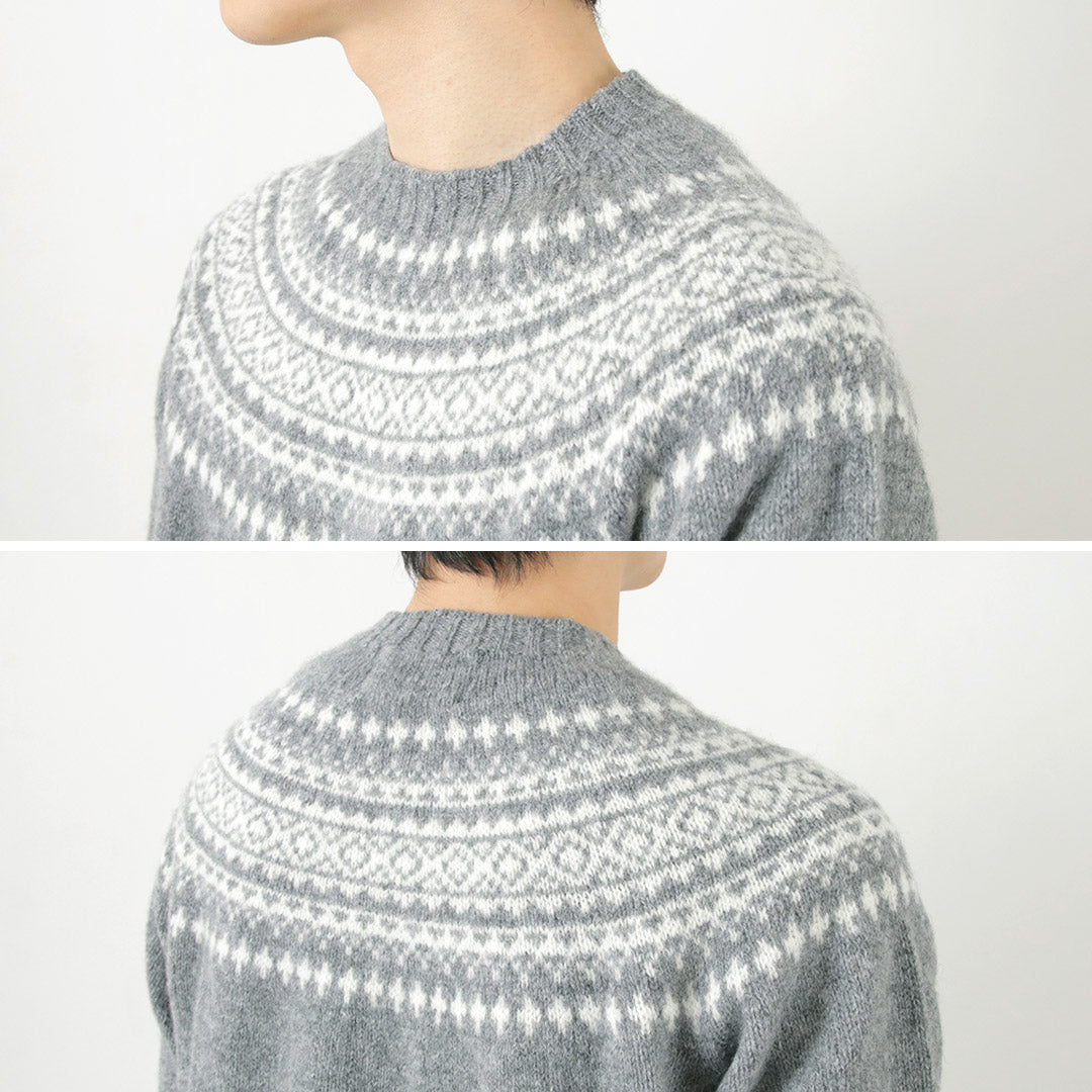 蘇格蘭的Harley / Fair Isle Crew Neck毛衣