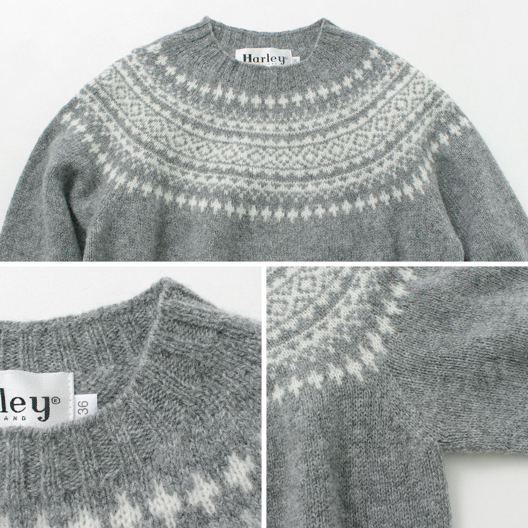 苏格兰的Harley / Fair Isle Crew Neck毛衣