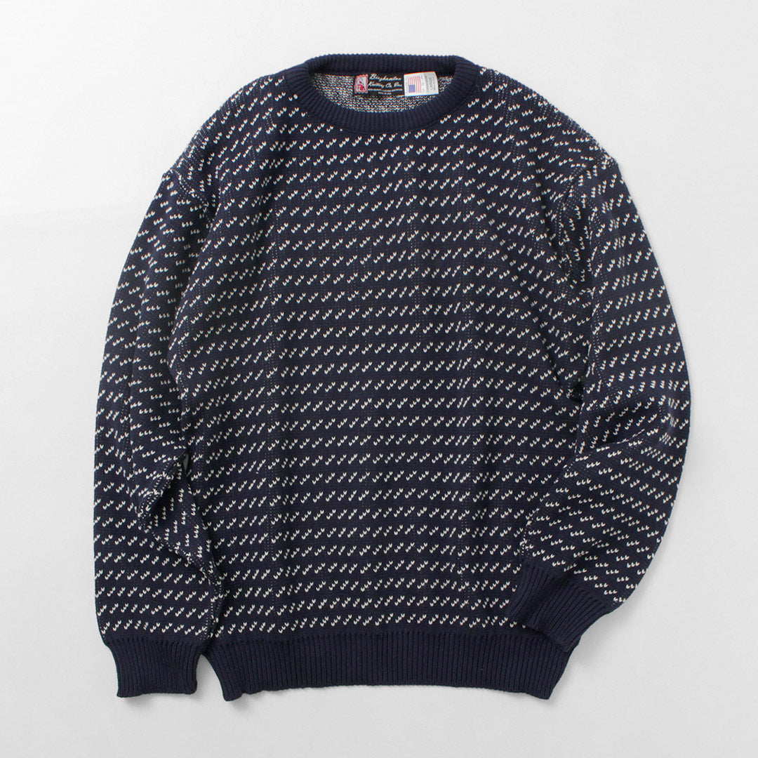 BINGHAMTON KNITTING COMPANY / Birds Eye Crew Sweater