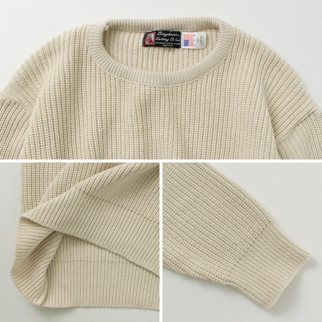 Binghamton 뜨개질 회사 / Shaker Crew Knit