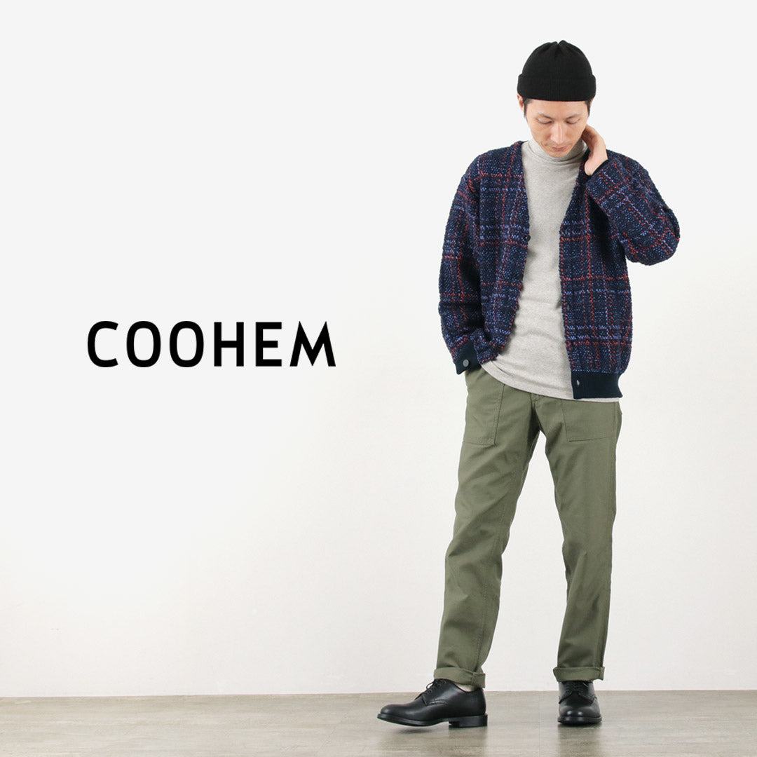 COOHEM /檢查Tweed開衫