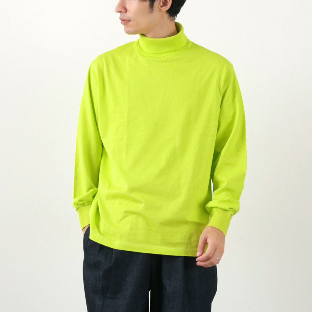 YONETOMI NEW BASIC / NEW BASIC GARMENT DYE T-SHIRT TURTLE NECK