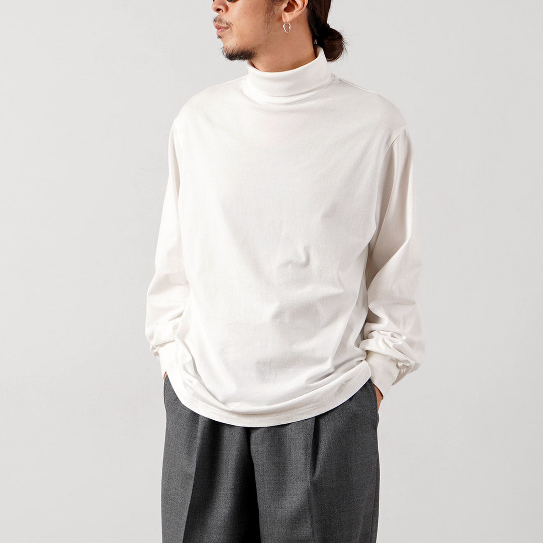 YONETOMI NEW BASIC / Garment Dyed Turtleneck T-Shirt