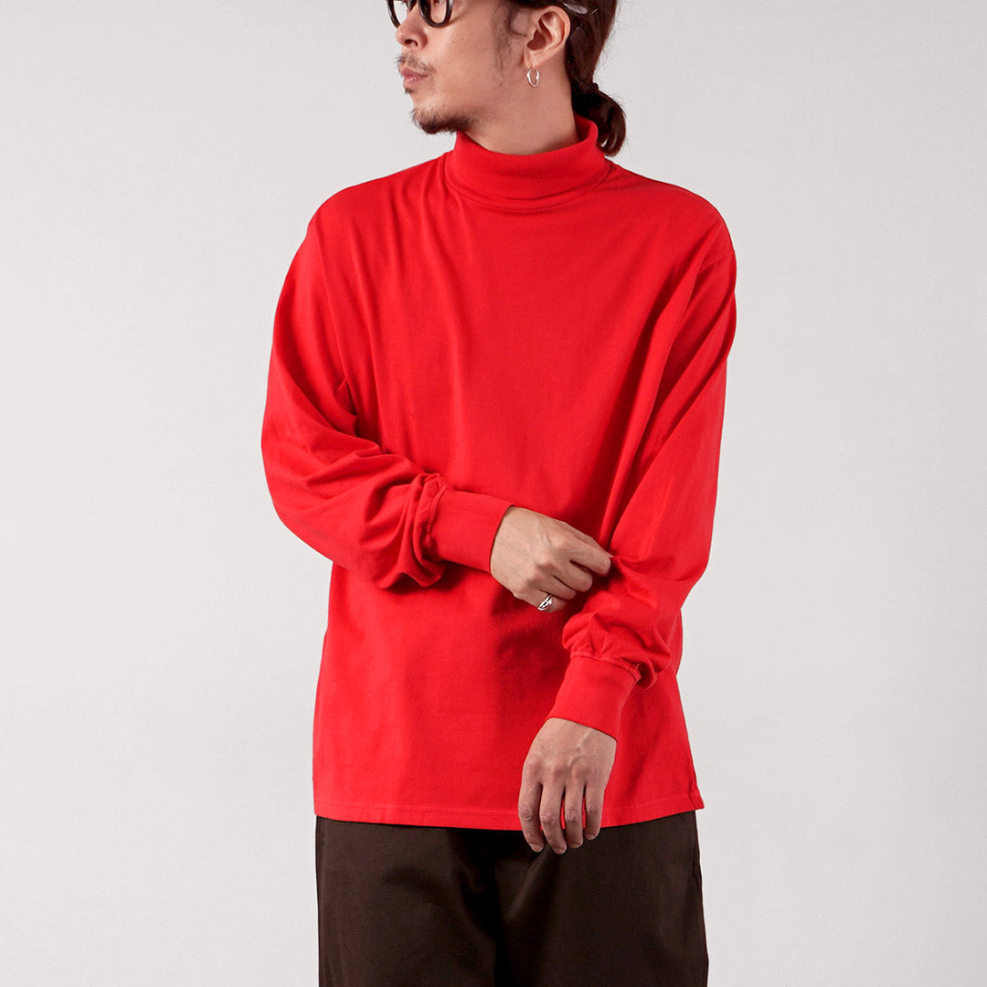 YONETOMI NEW BASIC / Garment Dyed Turtleneck T-Shirt