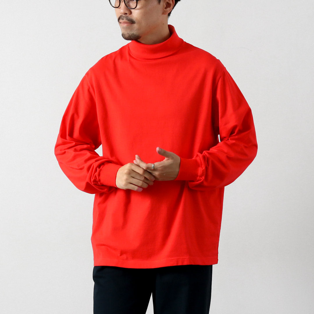 YONETOMI NEW BASIC / Garment Dyed Turtleneck T-Shirt