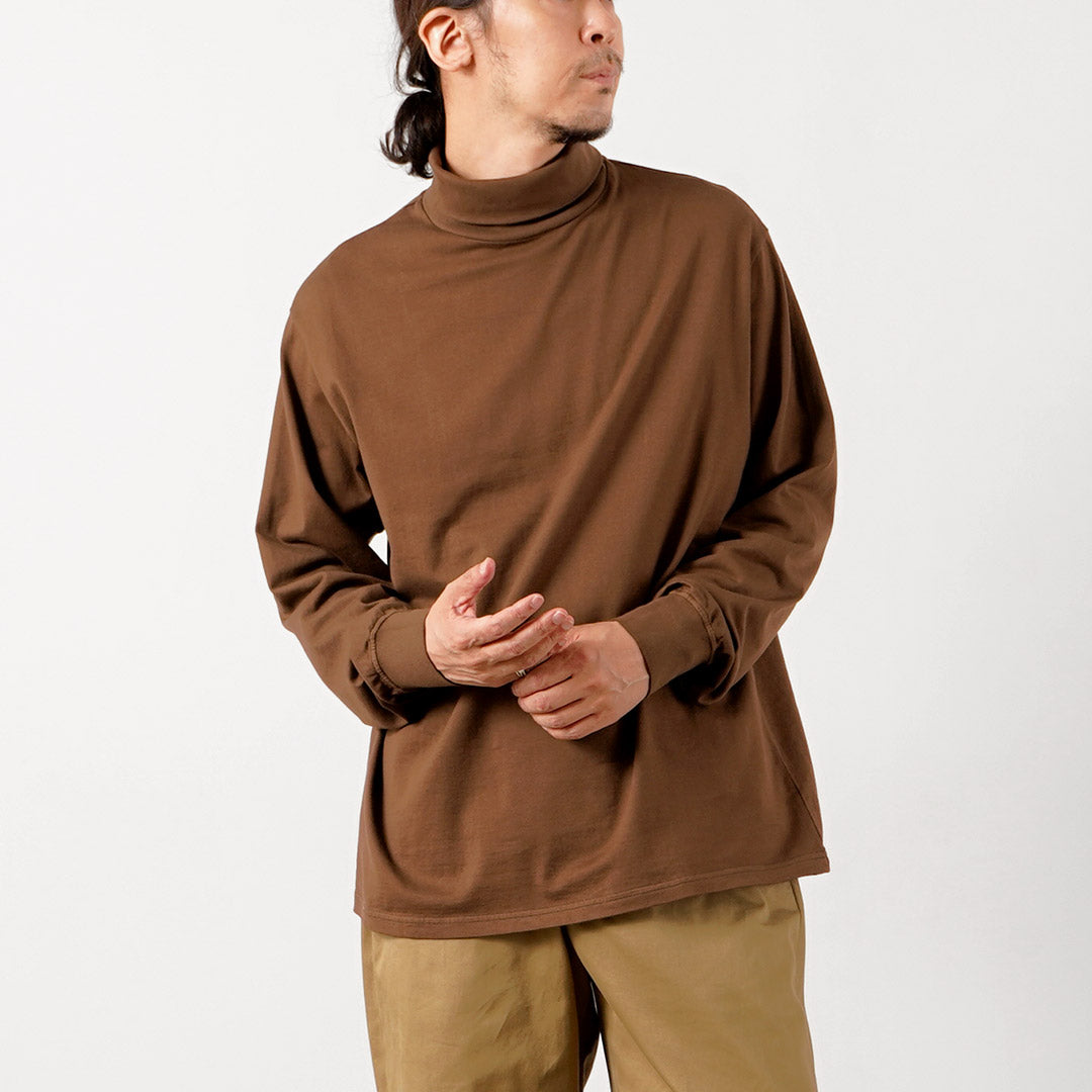 YONETOMI NEW BASIC / Garment Dyed Turtleneck T-Shirt