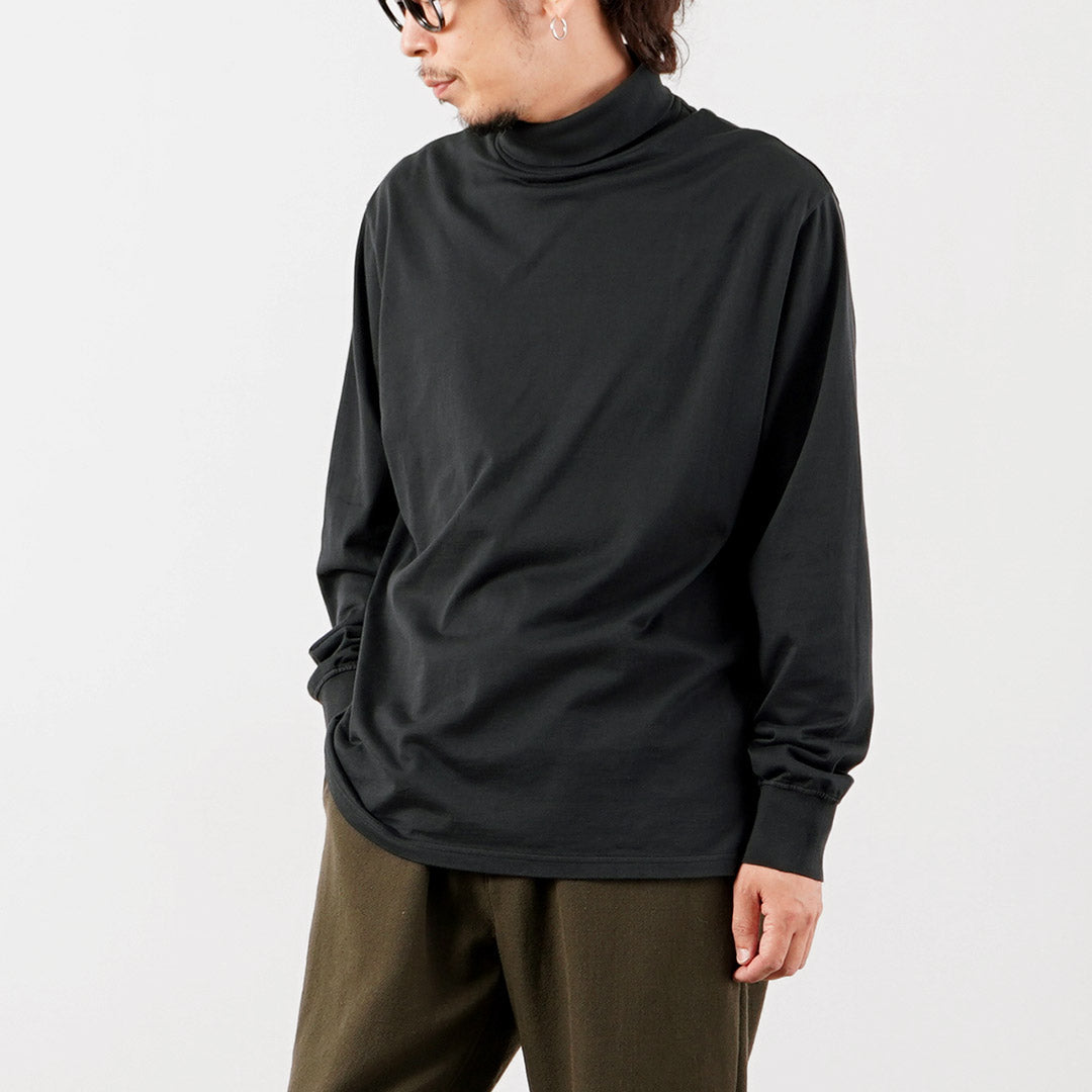 YONETOMI NEW BASIC / Garment Dyed Turtleneck T-Shirt