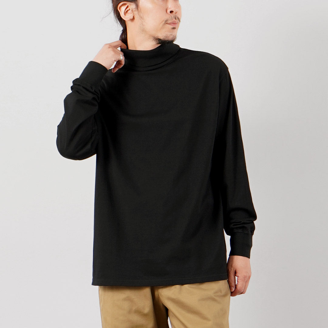 YONETOMI NEW BASIC / Garment Dyed Turtleneck T-Shirt