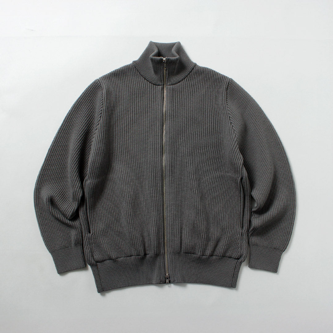 YONETOMI NEW BASIC / 超細羊毛羅紋針織外套