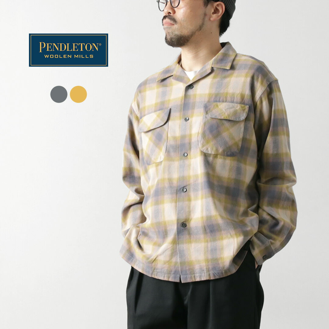 Pendleton / camisa de cuello abierto