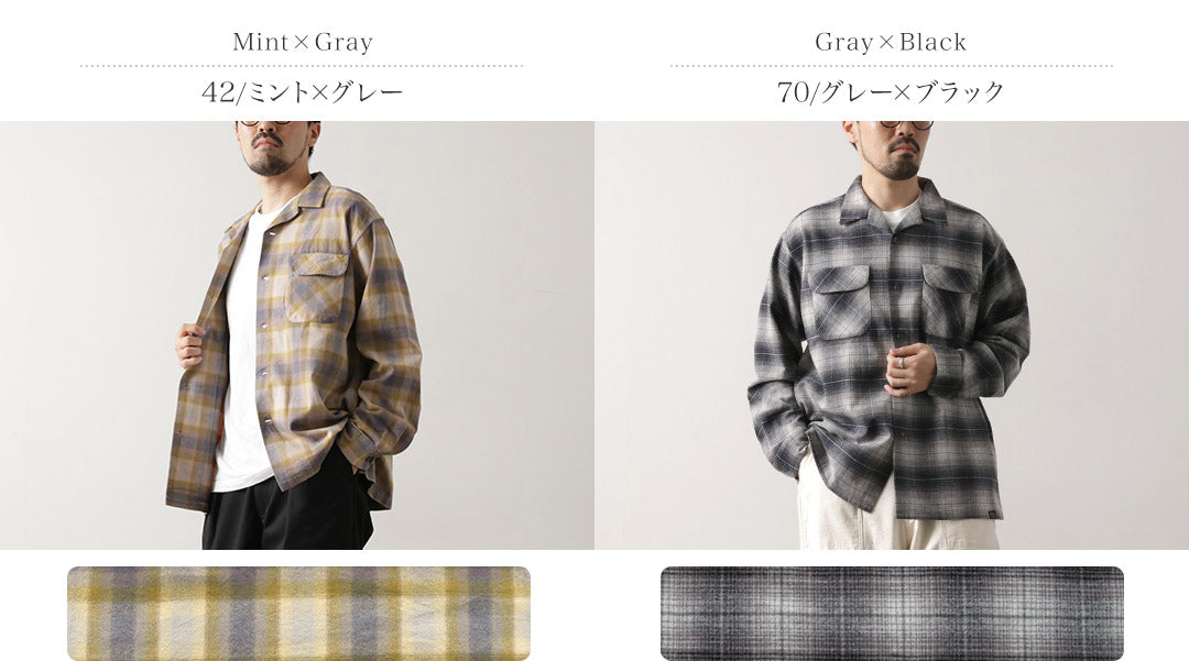 PENDLETON / Open Collar Shirt