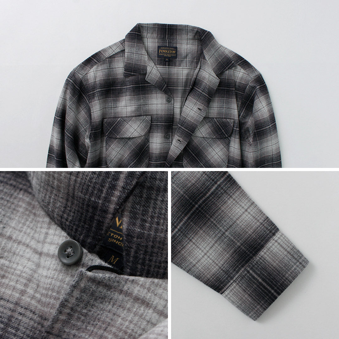 Pendleton / camisa de cuello abierto