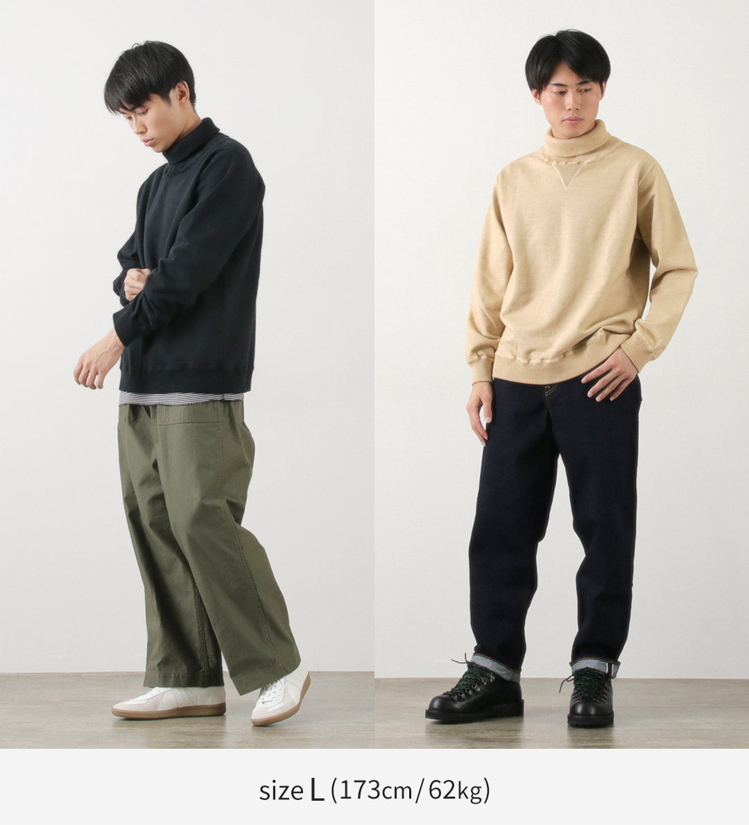 GOOD ON / Rib Neck Sweatshirt