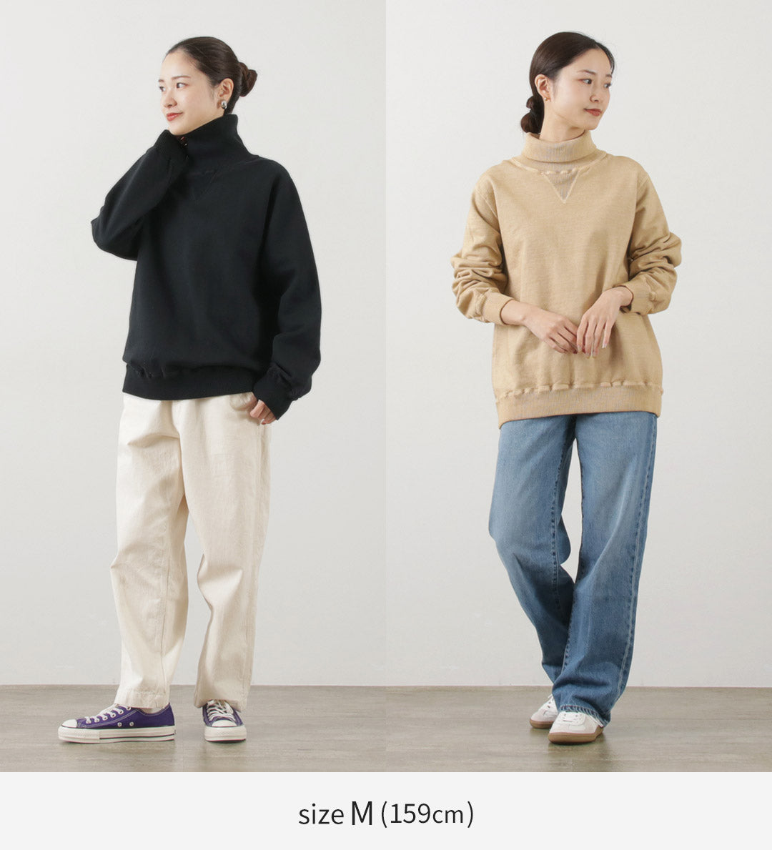 GOOD ON / Rib Neck Sweatshirt