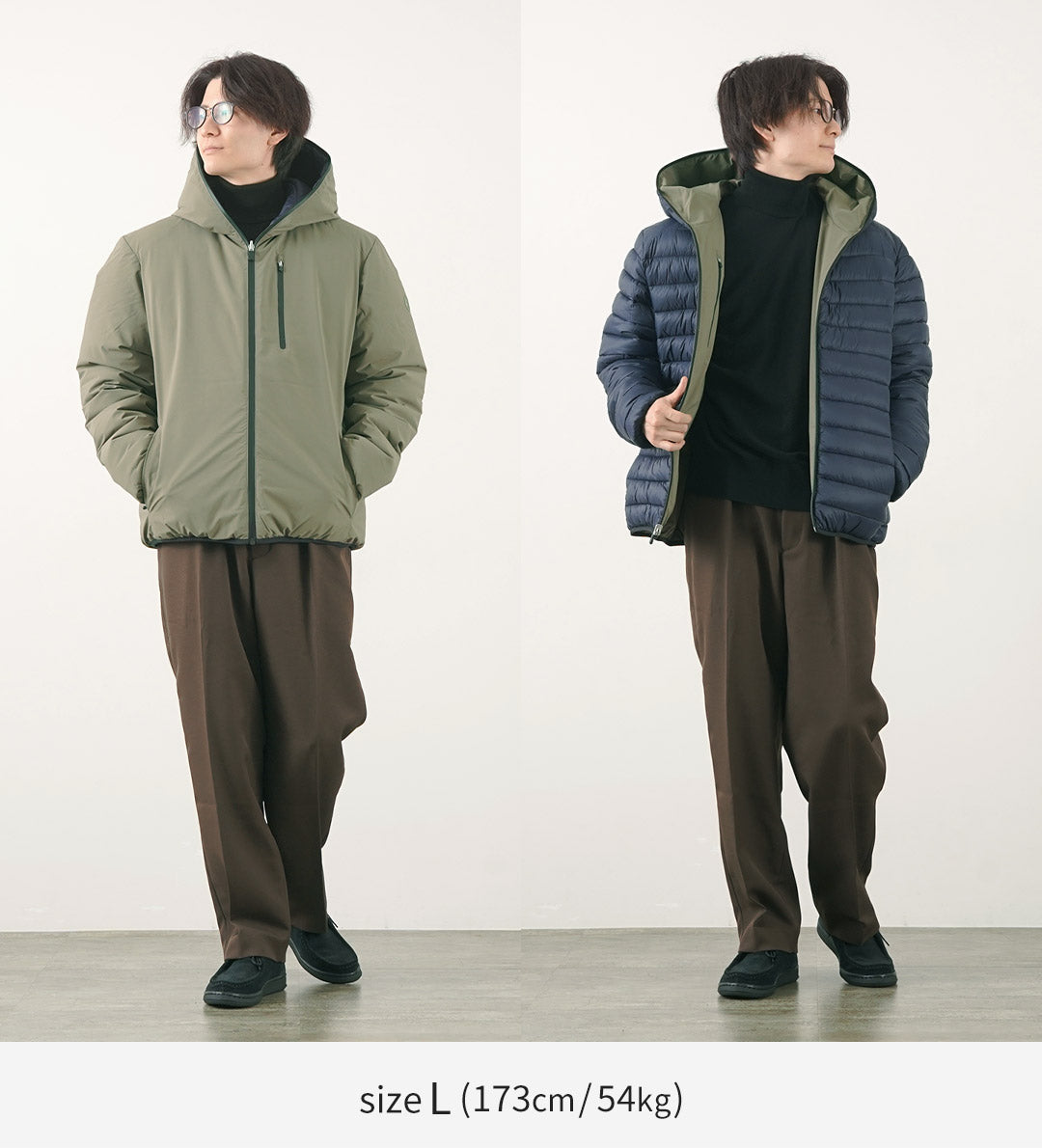 SAVE THE DUCK / Ezra Synthetic Down Reversible Hooded Jacket