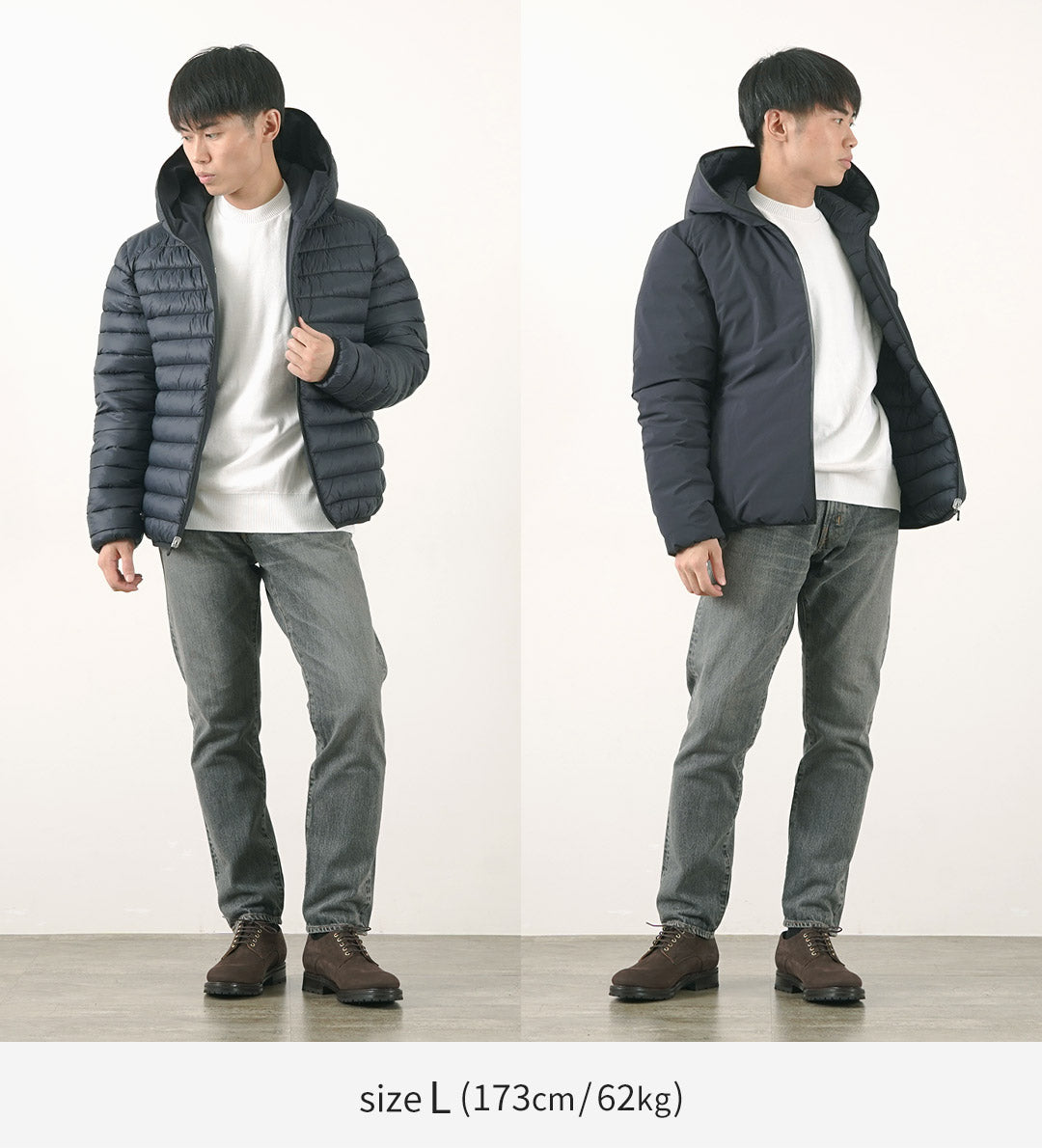 SAVE THE DUCK / Ezra Synthetic Down Reversible Hooded Jacket