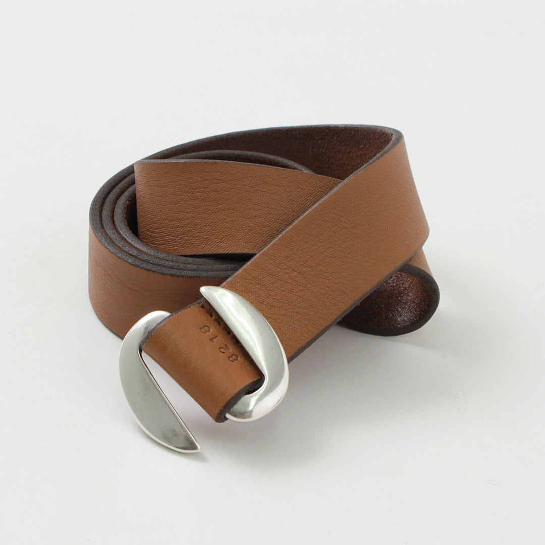 ORCIANI / Hunting Double Suede and Leather Belt S-Buckle