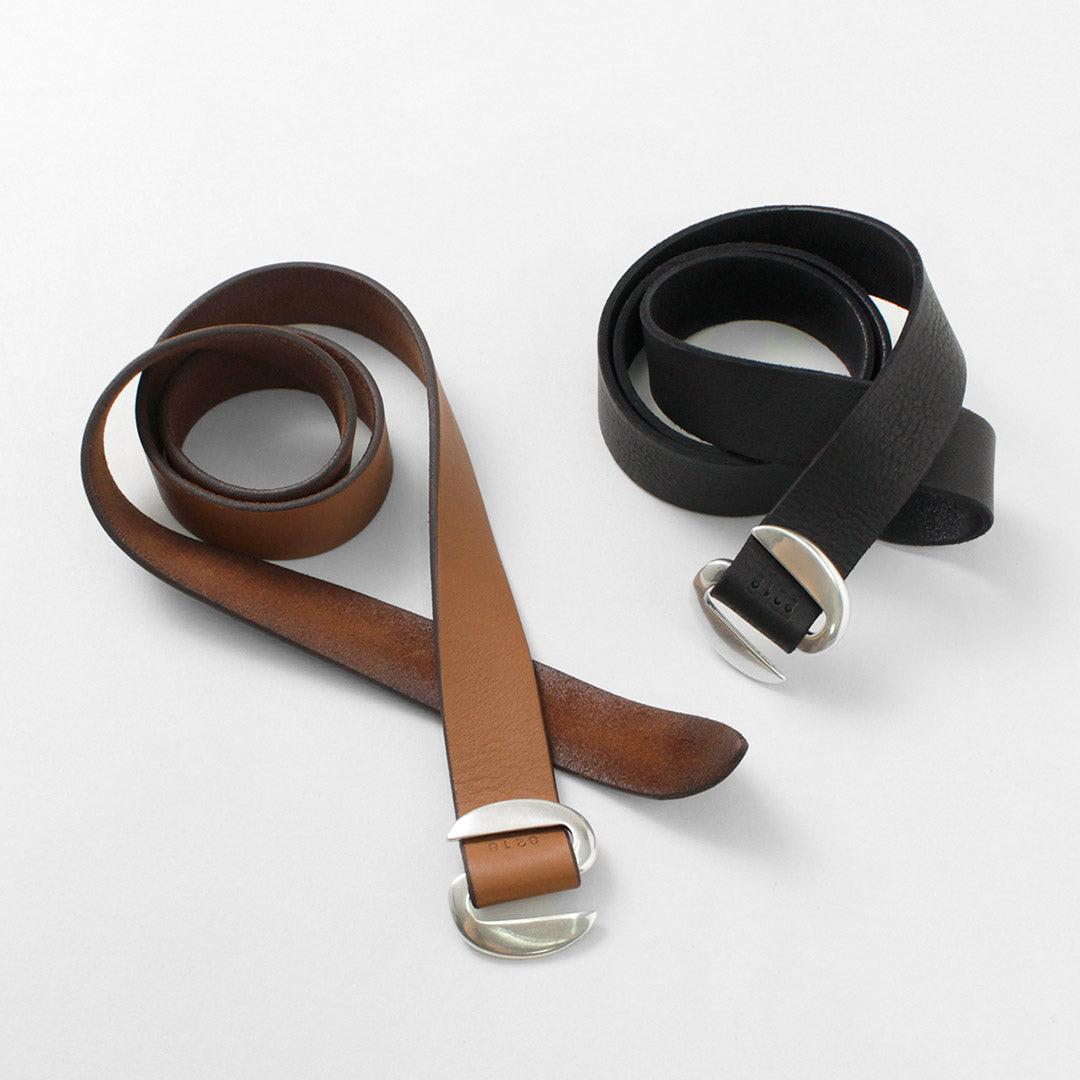 ORCIANI / Hunting Double Suede and Leather Belt S-Buckle