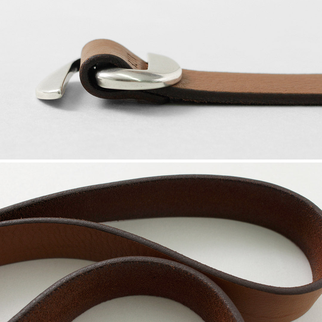 ORCIANI / Hunting Double Suede and Leather Belt S-Buckle