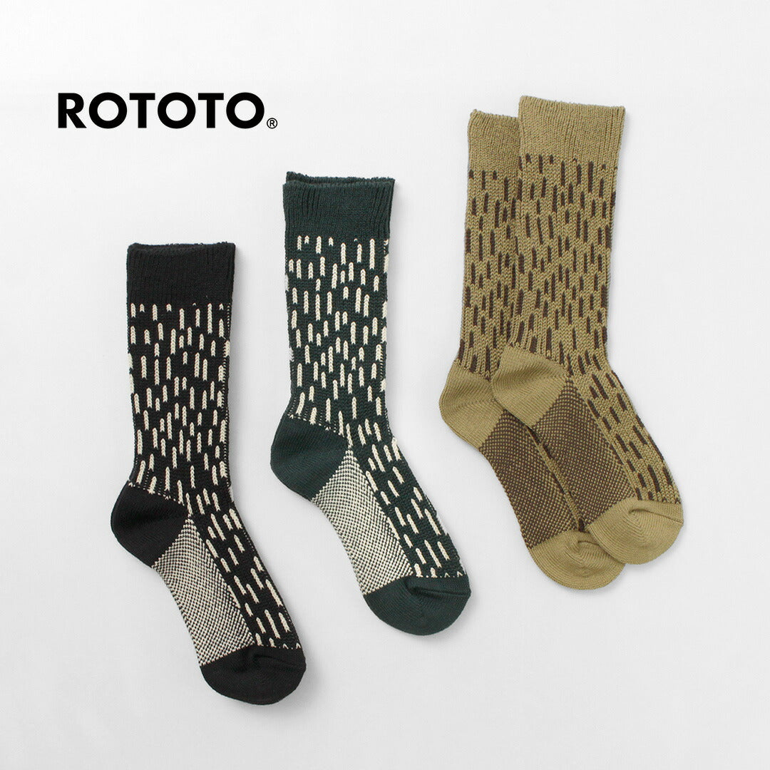 ROTOTO / Raindrop Crew Socks