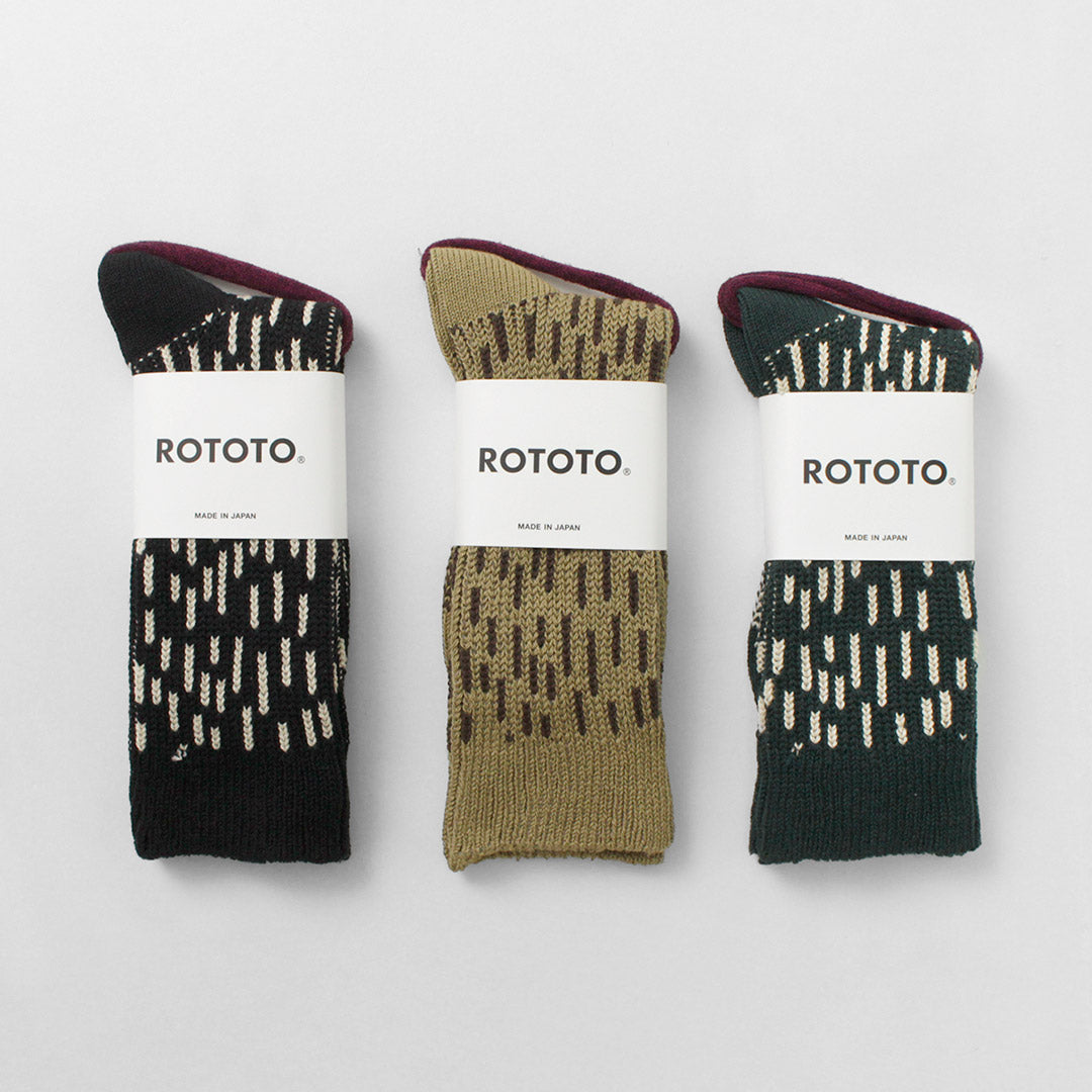 ROTOTO / Raindrop Crew Socks