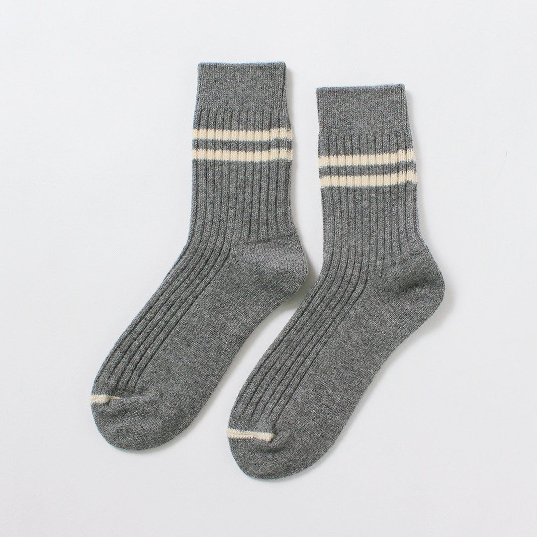 ROTOTO / Merino Lambswool Striped Socks