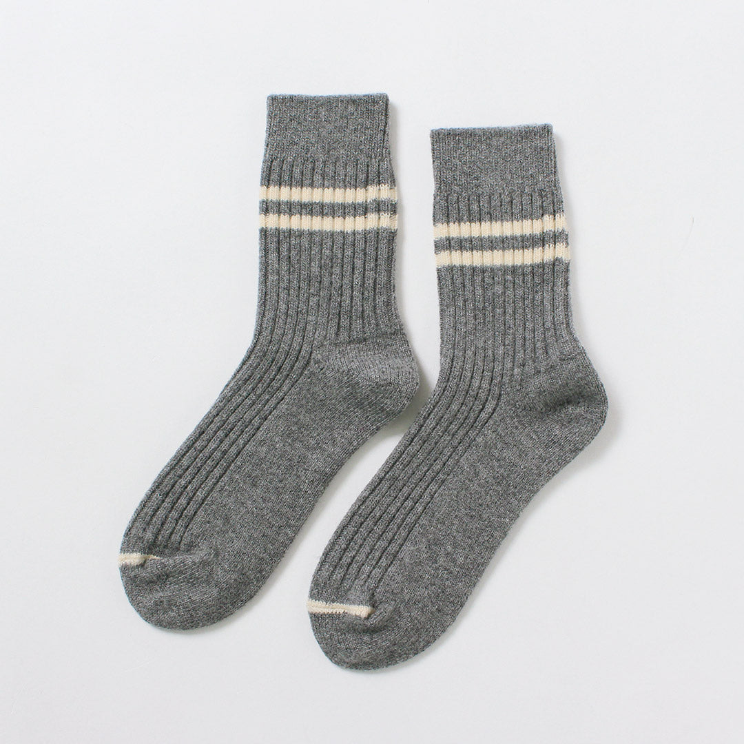 ROTOTO / Merino Lambswool Striped Socks