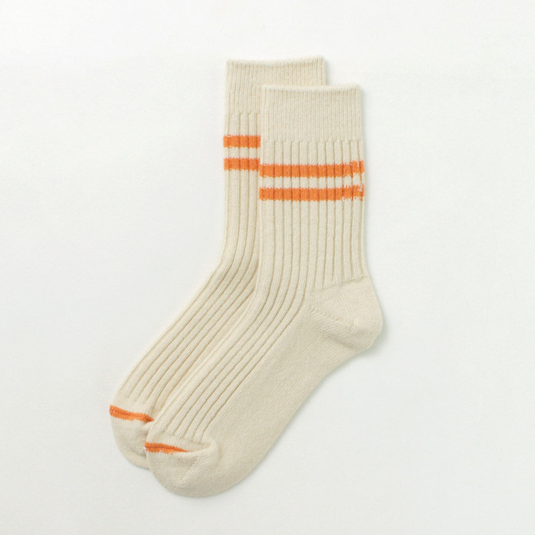 ROTOTO / Merino Lambs Wool Striped Socks