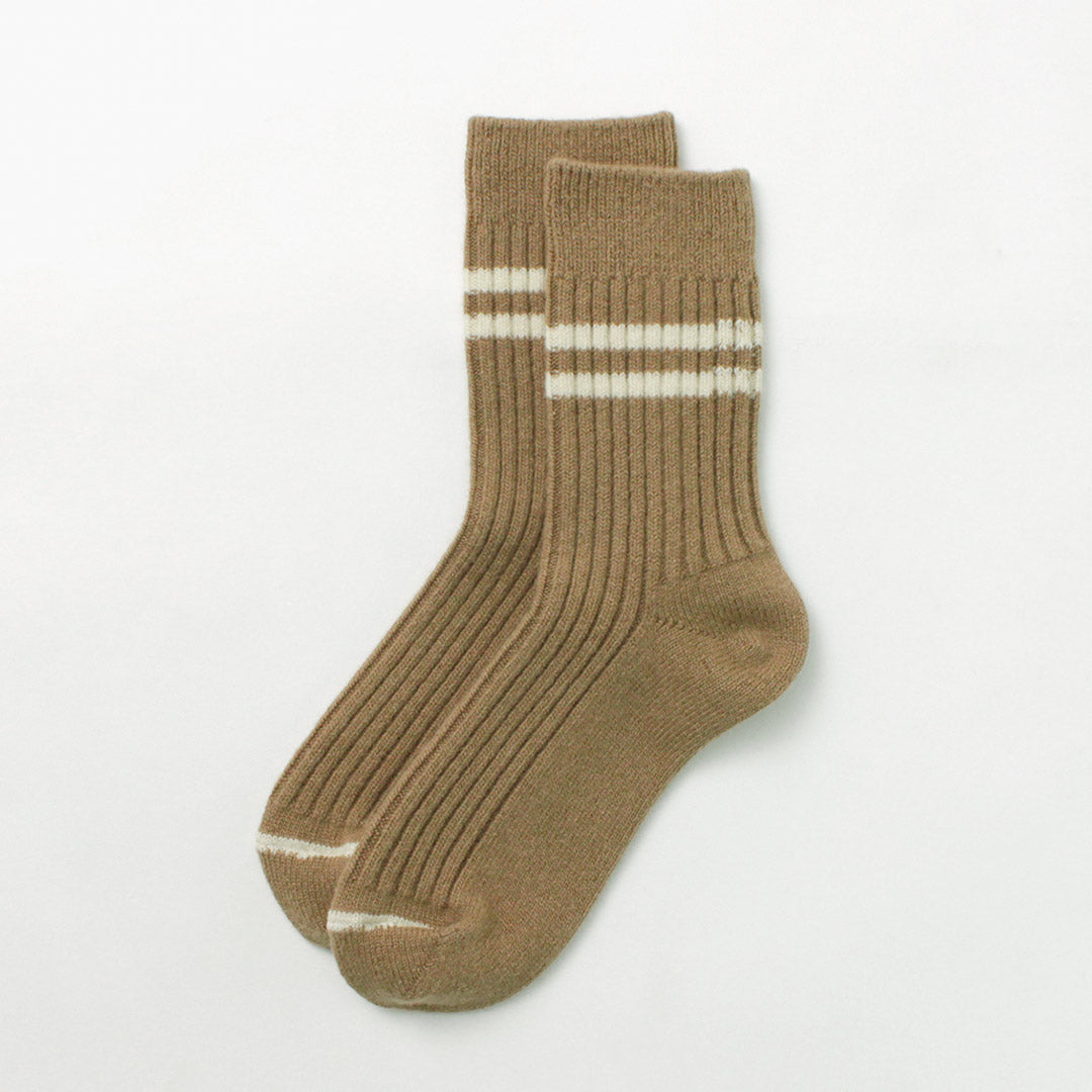 ROTOTO / Merino Lambs Wool Striped Socks