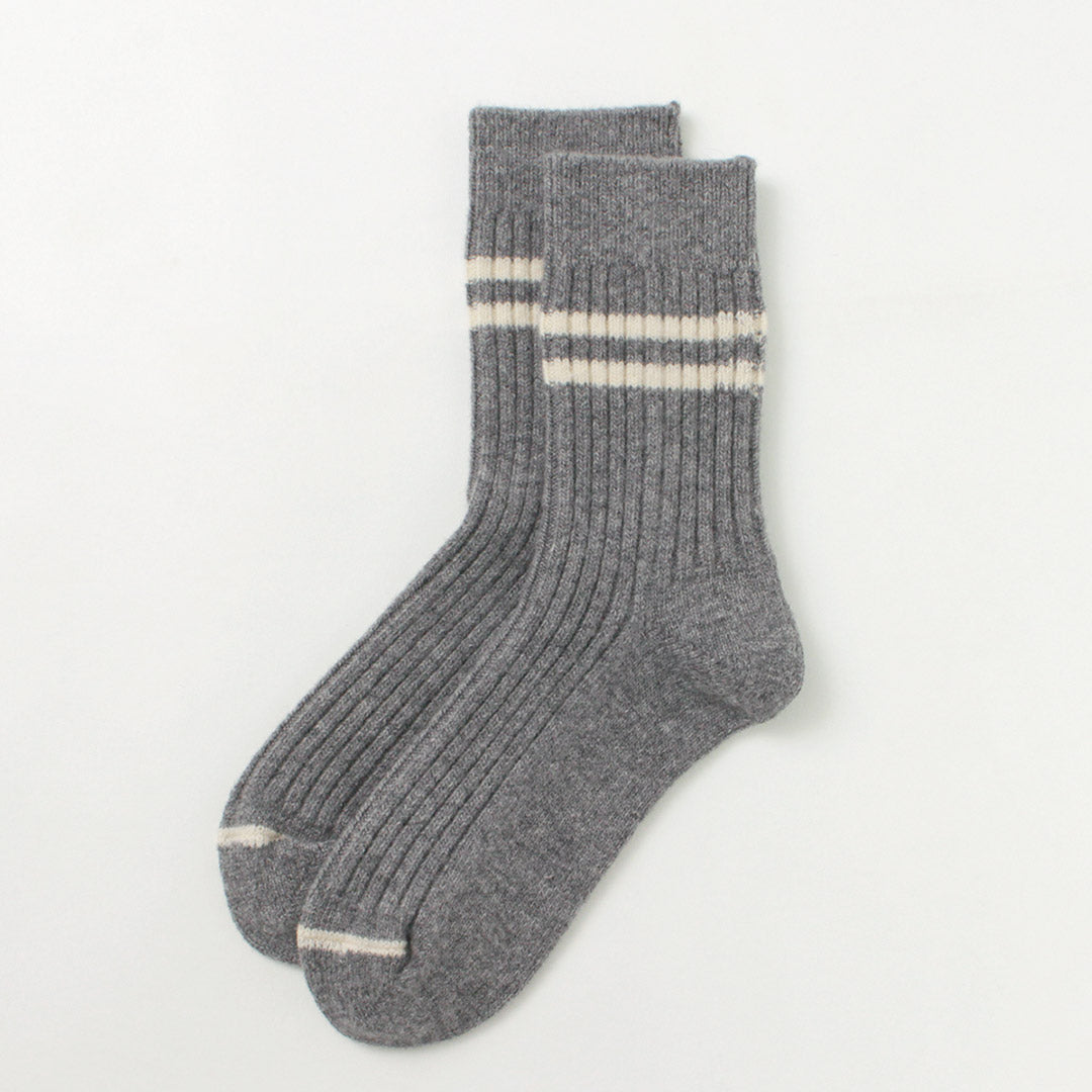 ROTOTO / Merino Lambs Wool Striped Socks