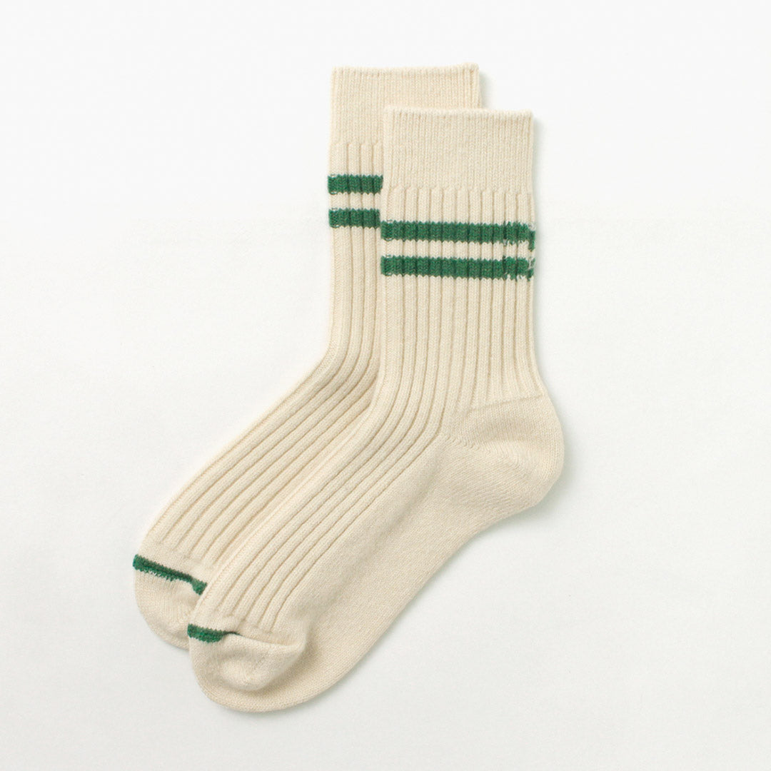 ROTOTO / Merino Lambs Wool Striped Socks