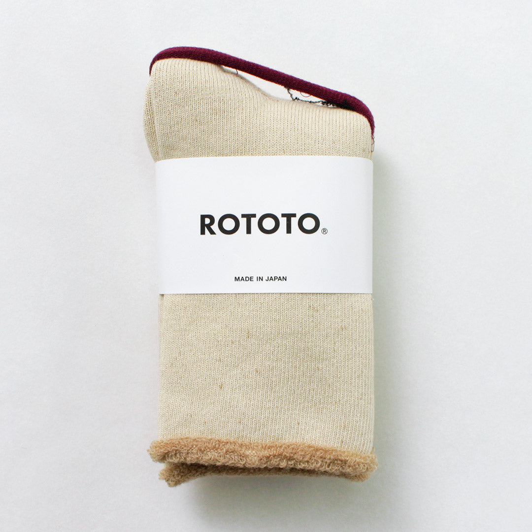 ROTOTO / Double Face Cozy Sleeping Socks Extra Fine Merino