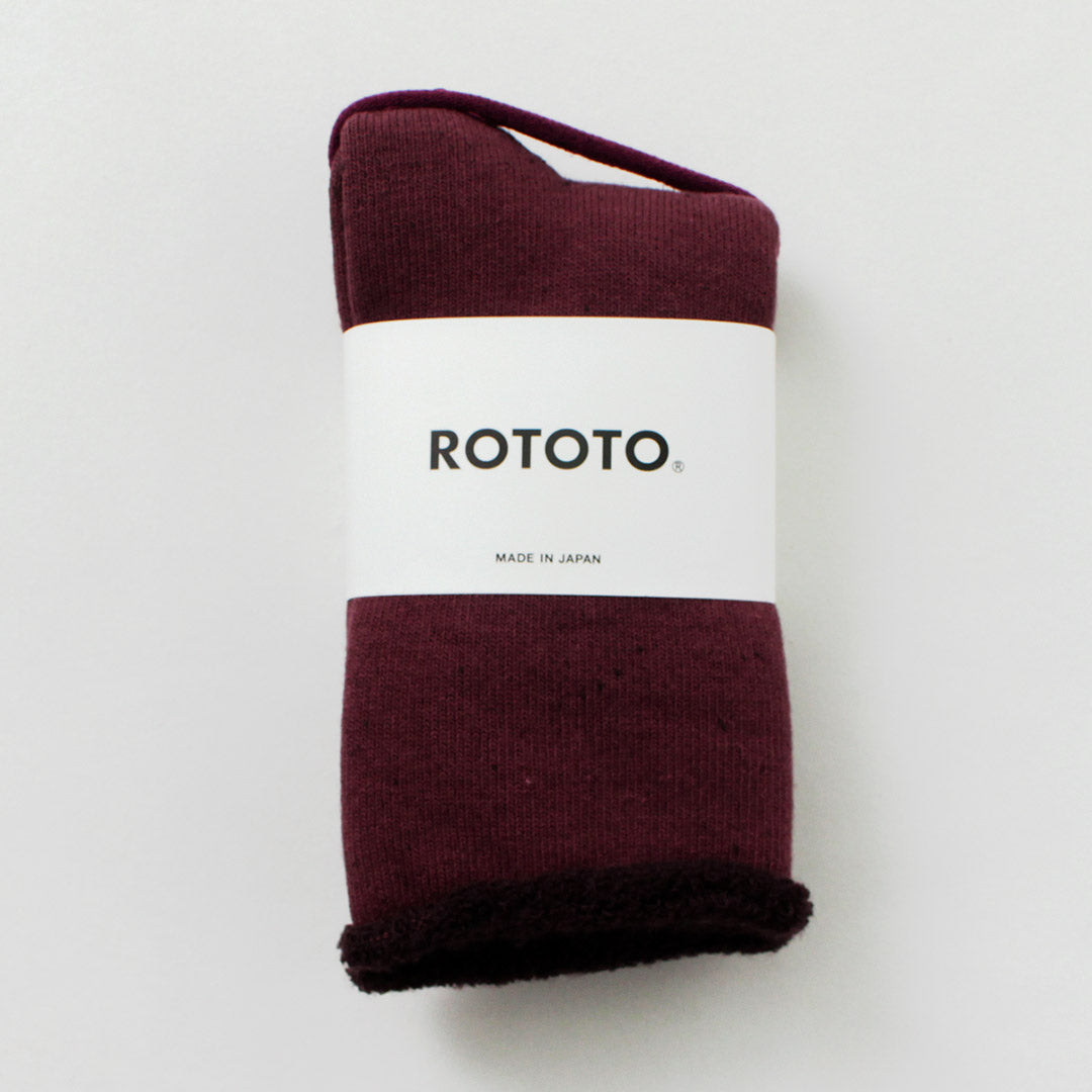 Rototo / Double Face Cozy Sleeping chaussettes Mérino extra fin