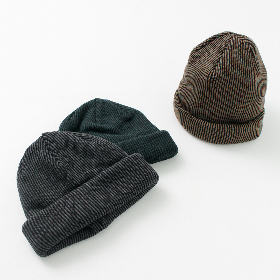 ROTOTO / Super soft 2-way beanie Stripe