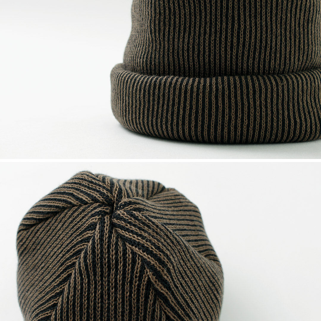 ROTOTO / Super soft 2-way beanie Stripe