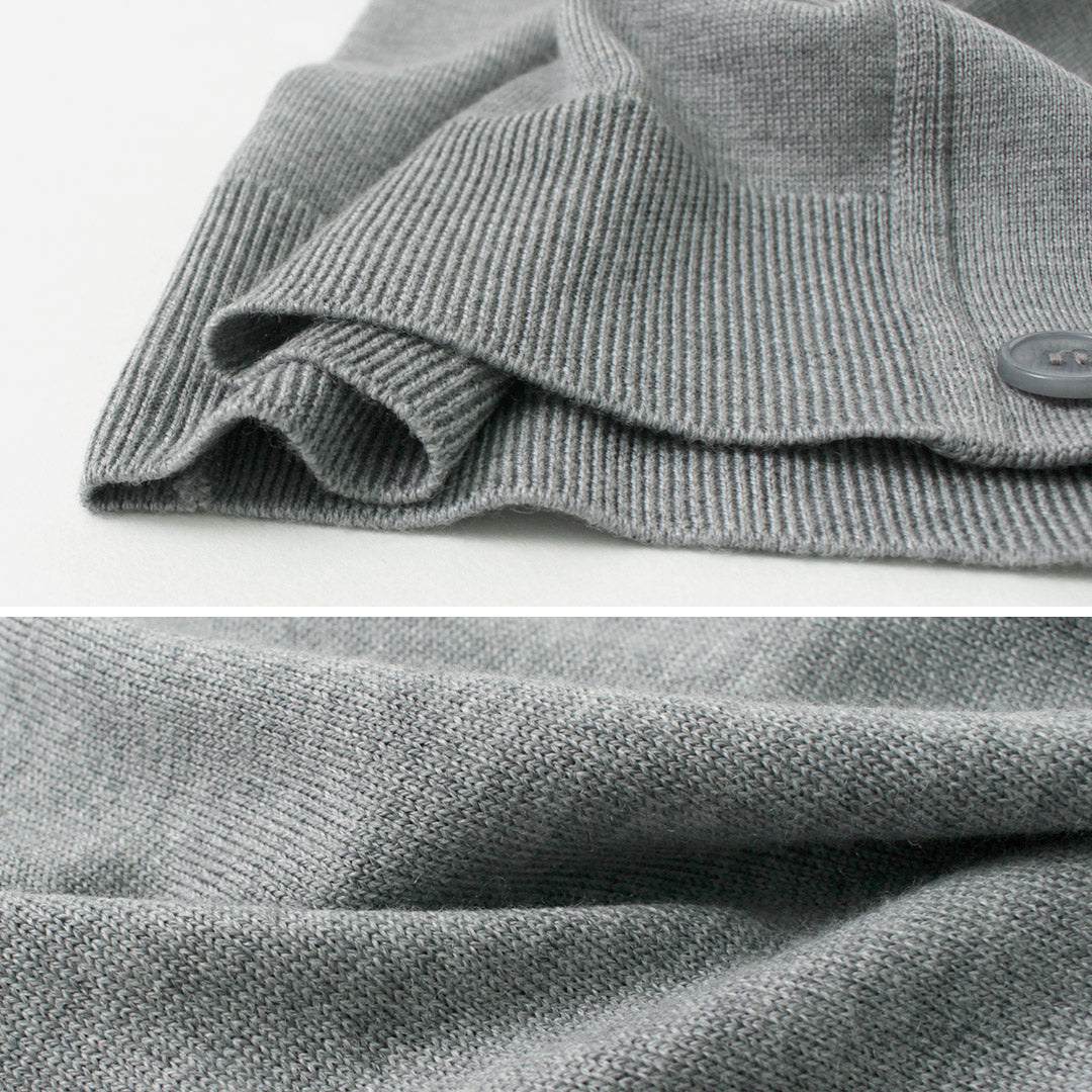 John Smedley / Merino Wool 24 게이지 V- 넥 니트 가디건