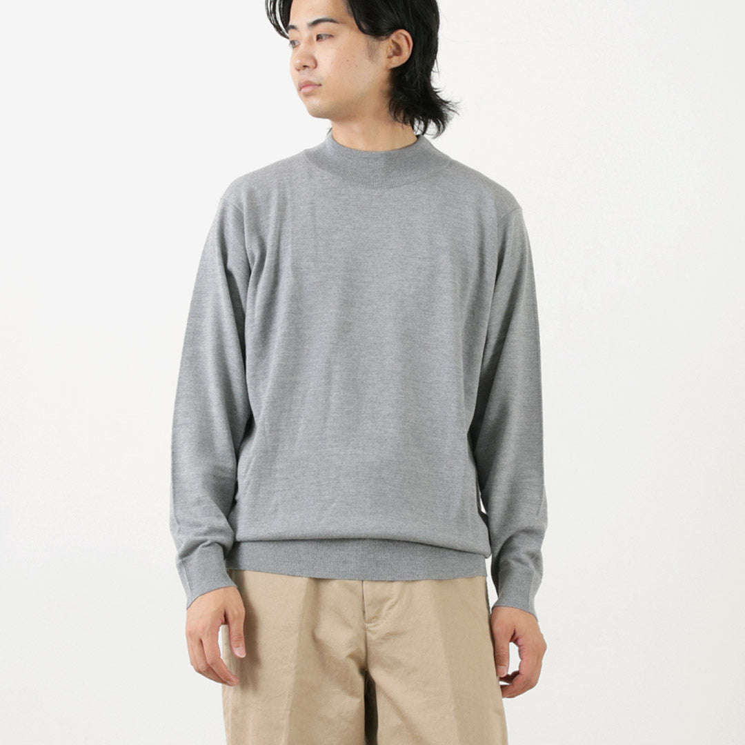 John Smedley / Merino Wool 24 GAUGE MOCK COUT TRICH