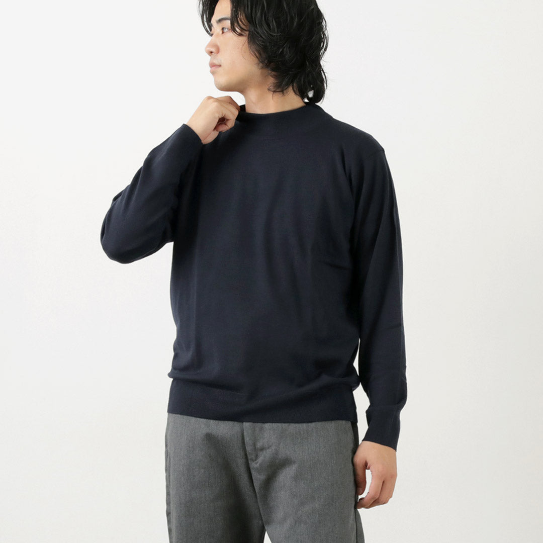 John Smedley / Merino Wool 24 게이지 모의 목 니트