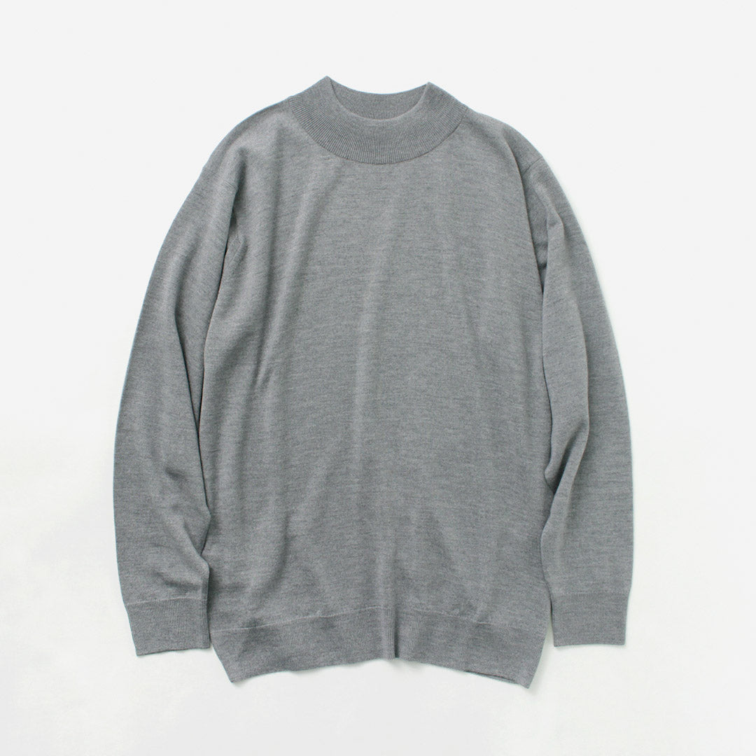 John Smedley / Merino Wool 24 GAUGE MOCK COUT TRICH