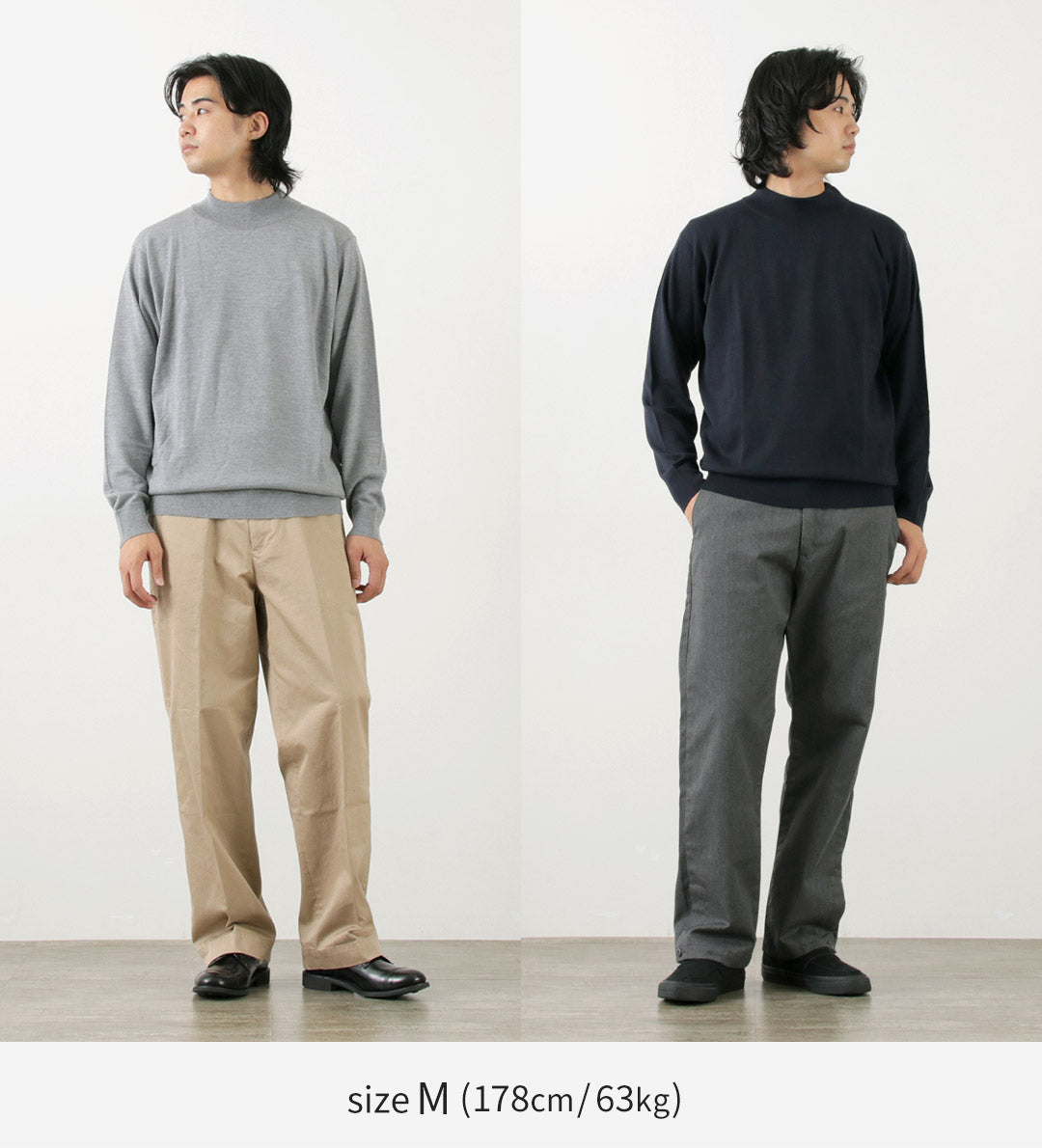 John Smedley / Merino Wool 24 게이지 모의 목 니트