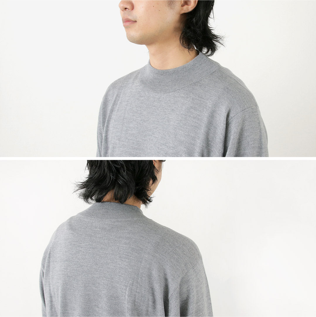 John Smedley / Merino Wool 24 GAUGE MOCK COUT TRICH