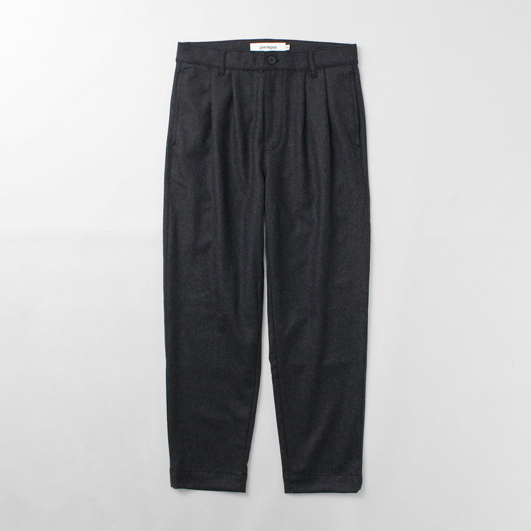 PARAGES / Double Pleats Wool Pants