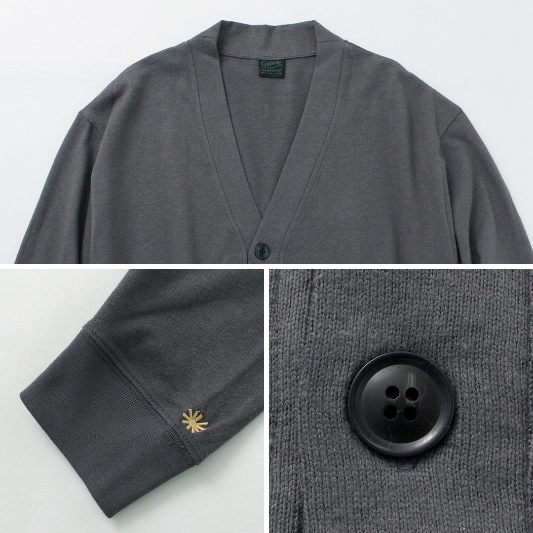 GOHEMP / Hemp Basic Cardigan