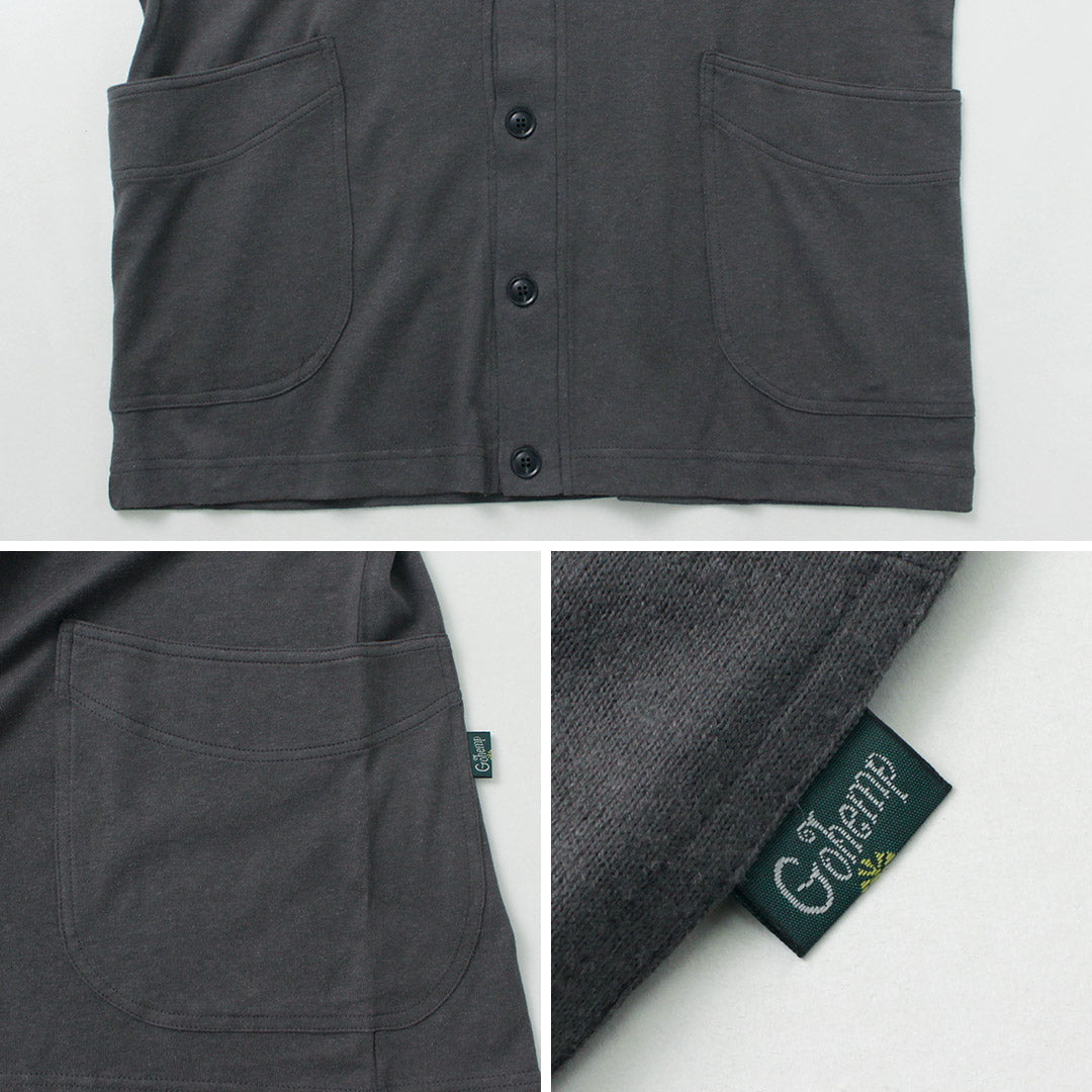 GOHEMP / Hemp Basic Cardigan