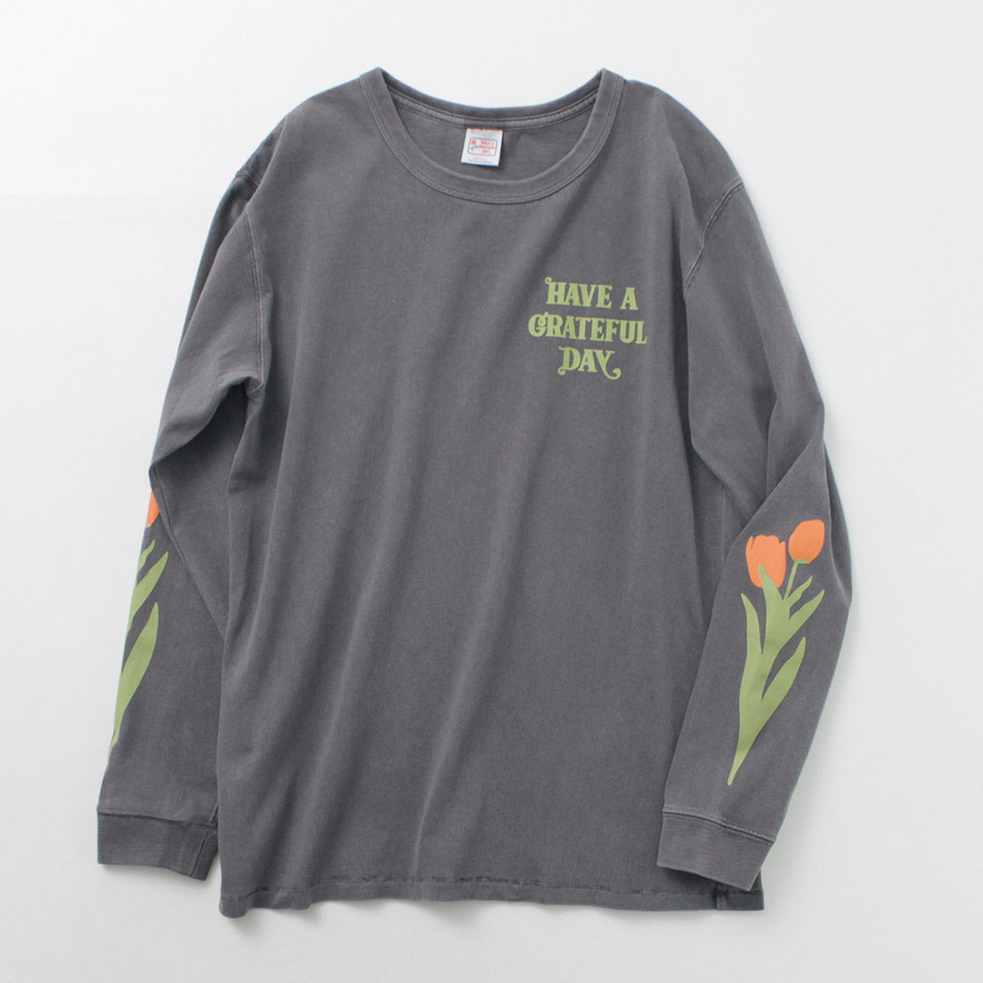 Avoir un t-shirt à manches longues reconnaissantes / tulip et logo