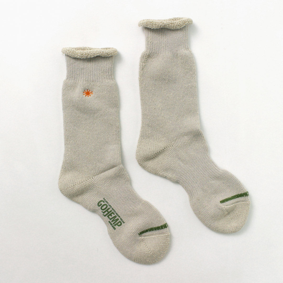 GOHEMP / Low Gauge Pile Crew Socks