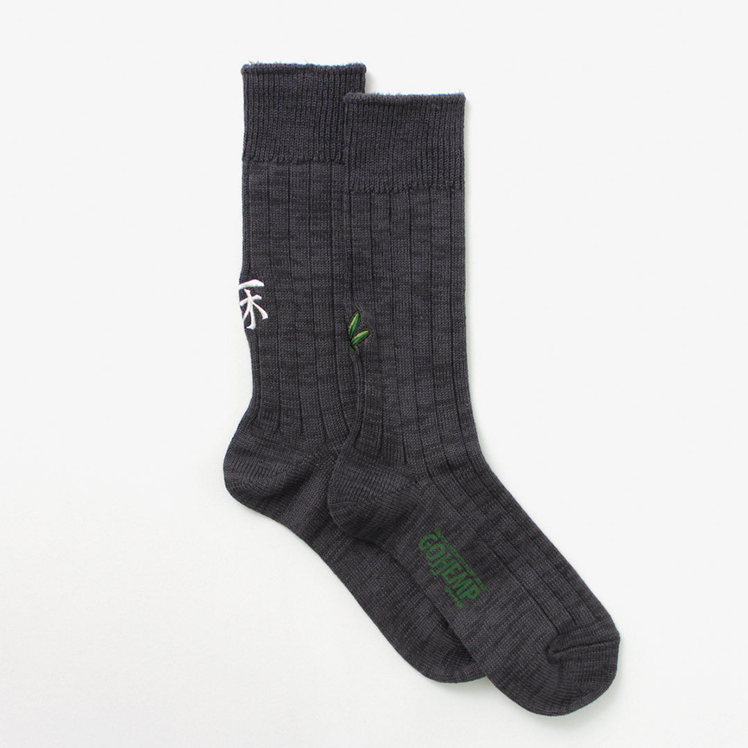 GOHEMP / Souvenir Emblem Crew Socks