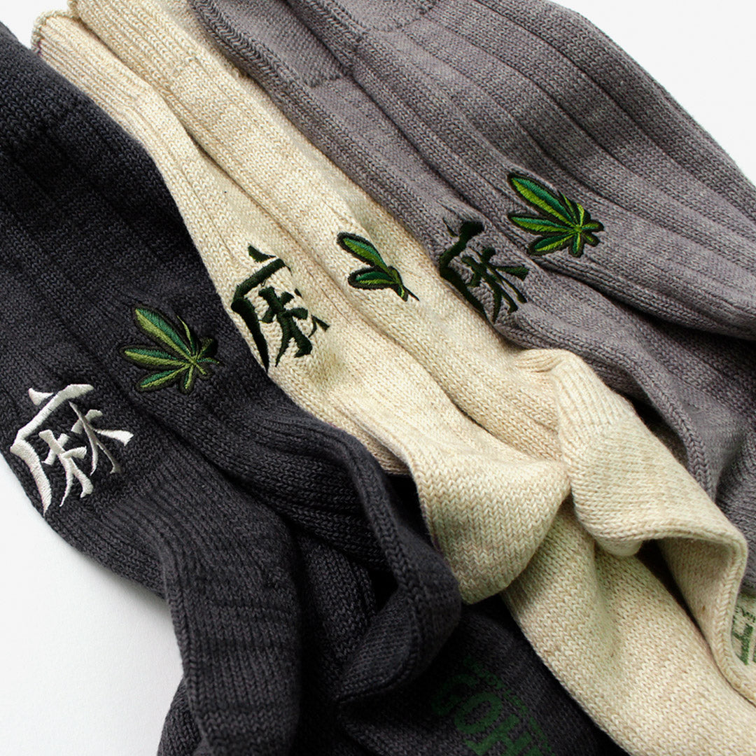 GOHEMP / Souvenir Emblem Crew Socks