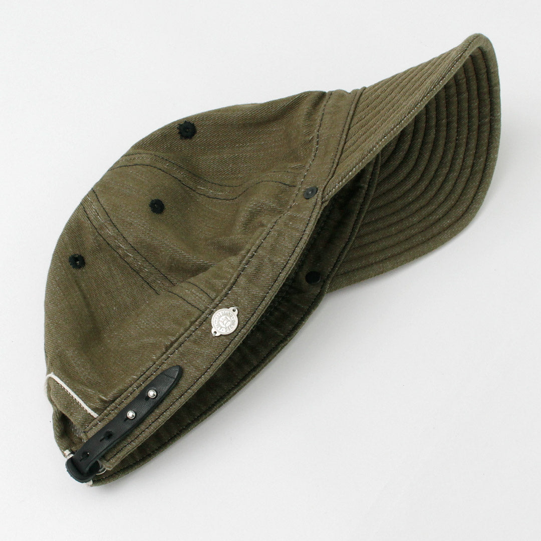 DECHO / Kome cap Long Brim Vintage Denim