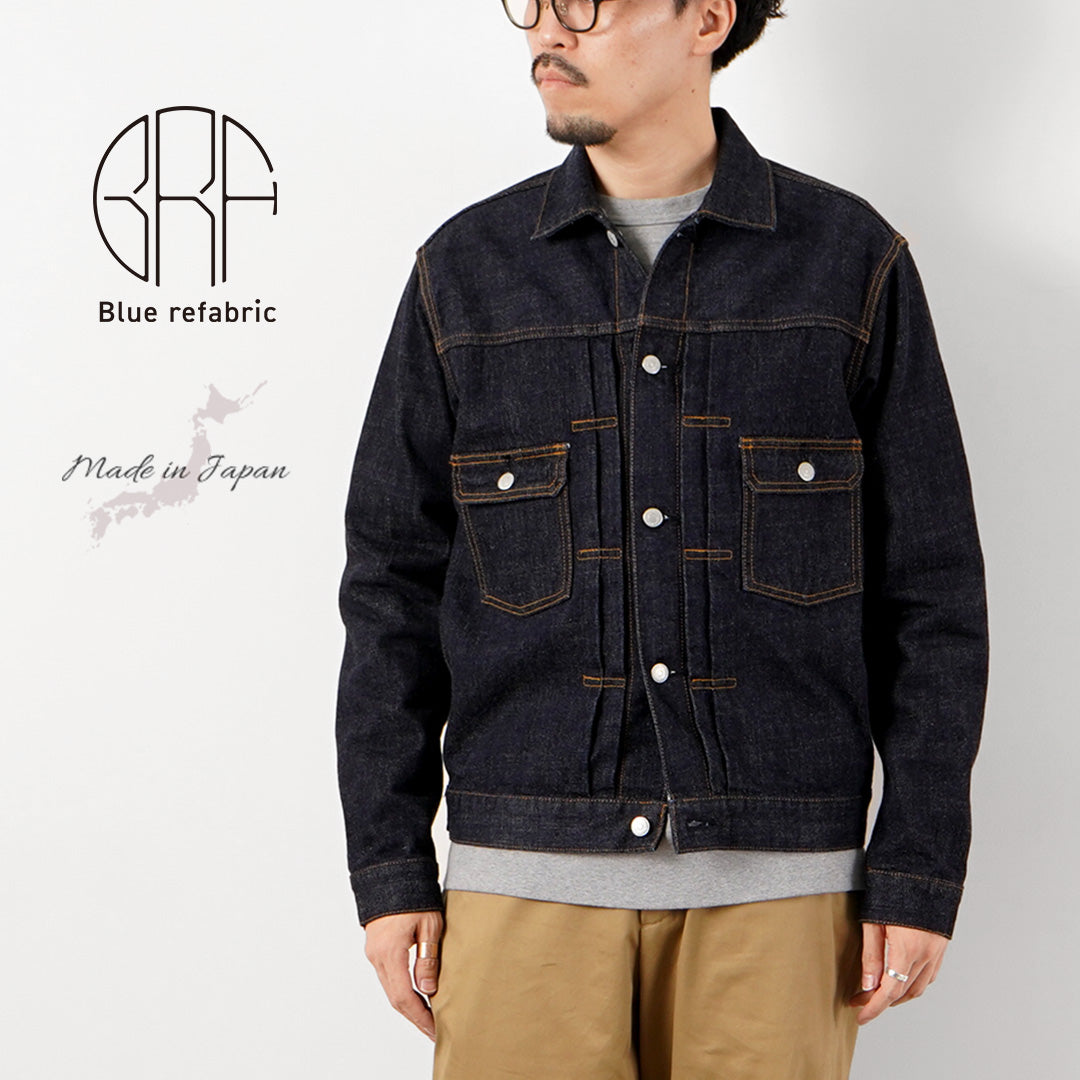 Blue refabric / 17oz Selvedge Monster Denim Jacket Type 2